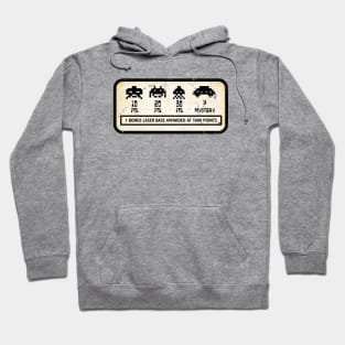 Space Invaders Scoring (Weathered Cabinet) Hoodie